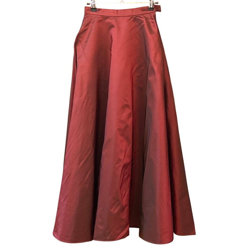 Vintage Jessica McClintock Gunne Sax Maxi Skirt Iridescent Goth Regency Formal